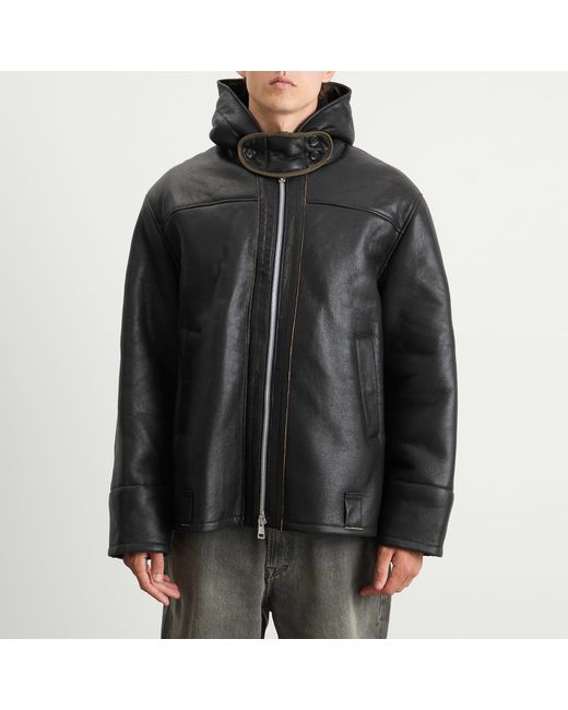 Our Legacy Black Blizzard Shearling Jacket for men