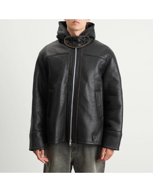 Our Legacy Black Blizzard Shearling Jacket for men