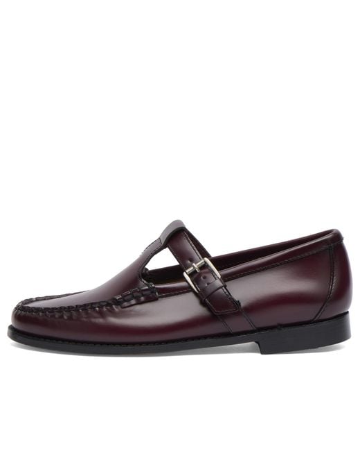G.H.BASS Brown Mary Jane Loafers