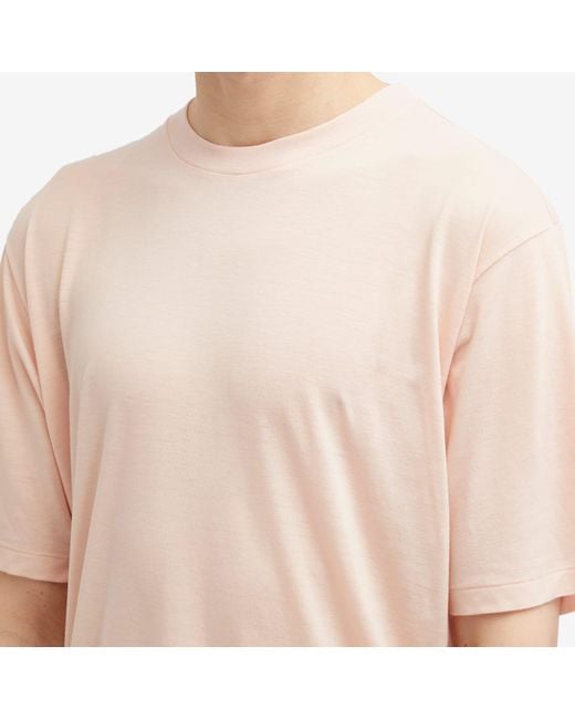 Auralee Natural Super Soft Wool Jersey T-Shirt for men