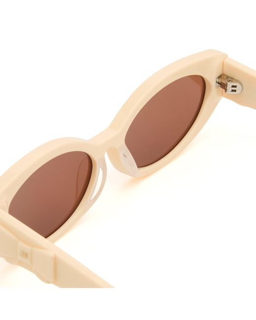 Damson Madder Pink Catty Oval Sunglasses