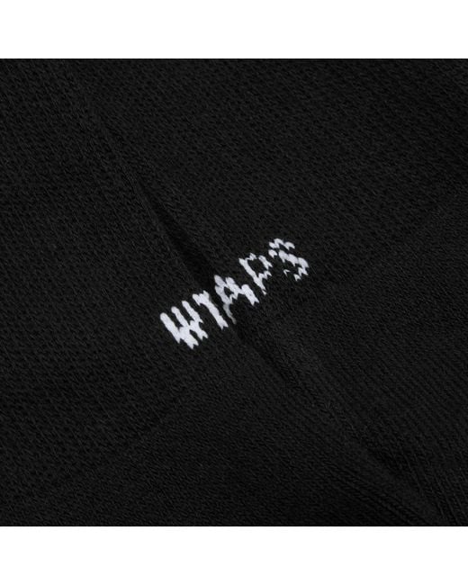 (w)taps Black Skivvies Sox 3-Pack for men