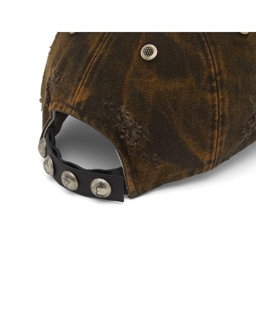 THUG CLUB Brown Faded Cap for men