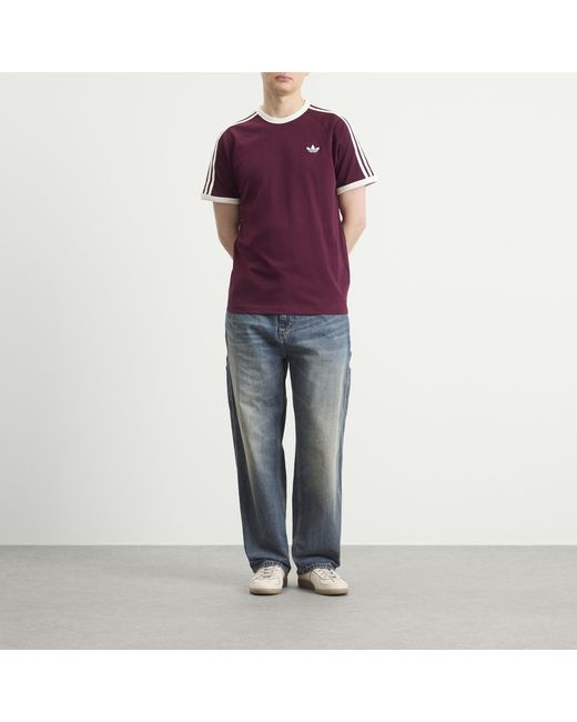 Adidas Purple 3S T-Shirt for men