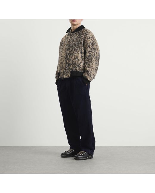 Engineered Garments Gray Leopard Jacquard Ll Jacket for men