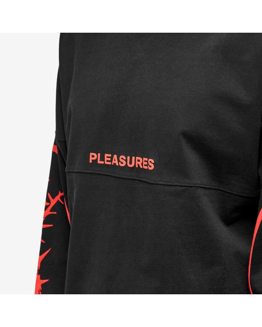 Pleasures Black Long Sleeve Maximize Jersey T-Shirt for men