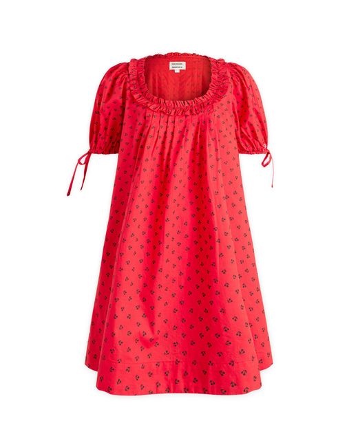Damson Madder Red Jemima Mini Dress