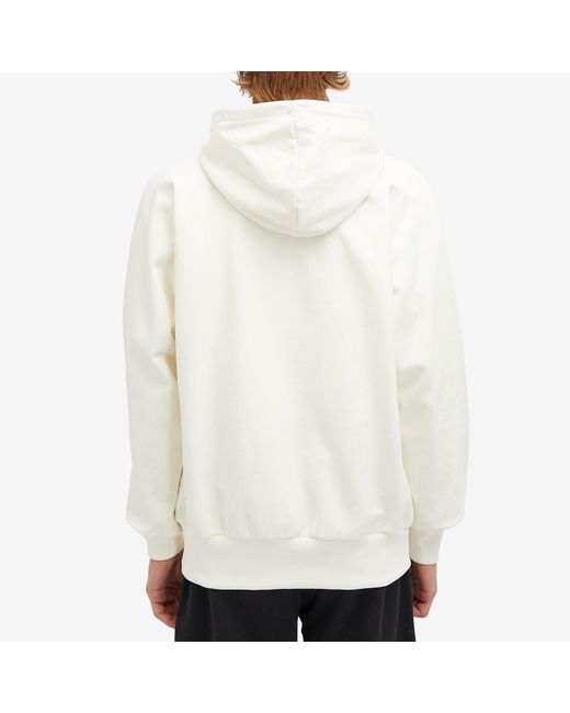Late Checkout White Bellboy Popover Hoodie for men