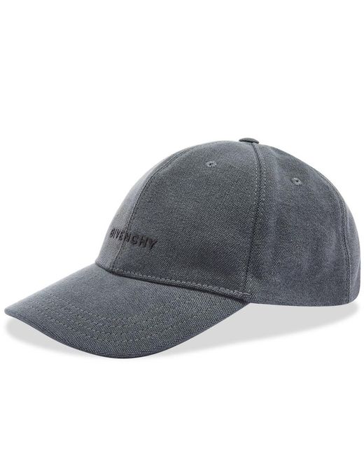 Givenchy Gray Embroidered Logo Cap for men
