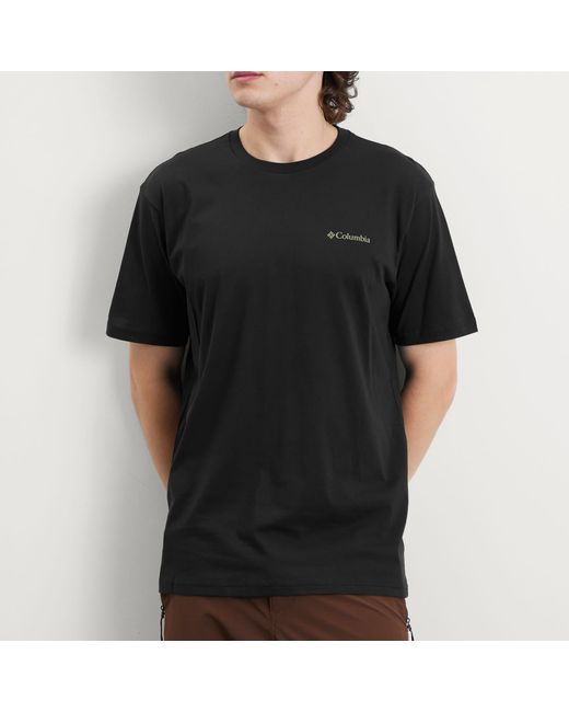 Columbia Black North Cascades Short Sleeve T-Shirt for men