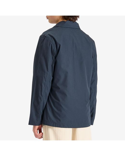 Universal Works Blue Recycled Poly Tech Bakers C Jacket for men