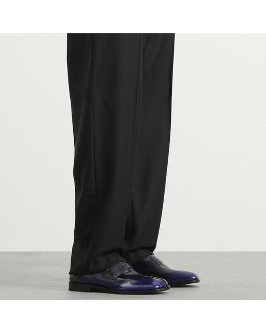 Maison Margiela Blue Collapsable Back Tabi Loafers for men
