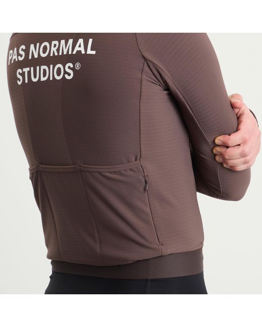 Pas Normal Studios Brown Essential Long Sleeve Jersey for men