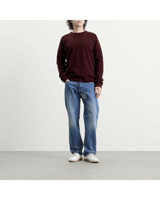 Maison Margiela Purple Lambswool Sweater for men