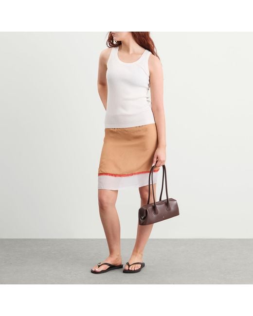 OSOI Brown Boat Wide Mini Bag