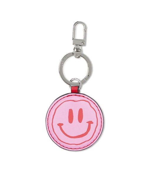 Ganni Pink Smiley Keychain