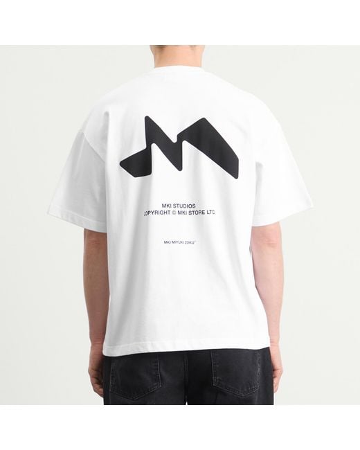 MKI Miyuki-Zoku White Silhouette T-Shirt for men