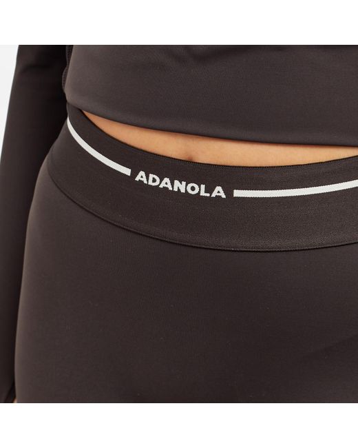 ADANOLA Gray Branded Ultimate Crop Shorts