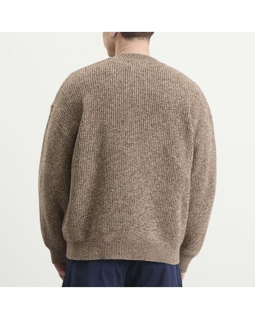 FRIZMWORKS Green Tweed Wool Deck Zip Cardigan for men