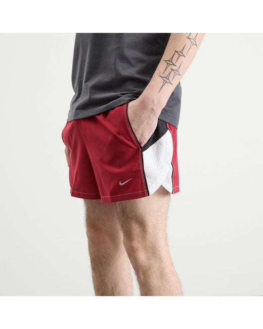 Nike Red Nike Dri-Fit Retro Running Short for men