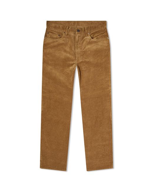 Beams Plus Brown 5 Pocket Corduroy Pant for men