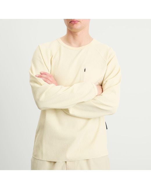 Purple Mountain Observatory Natural Waffle Long Sleeve T-Shirt for men