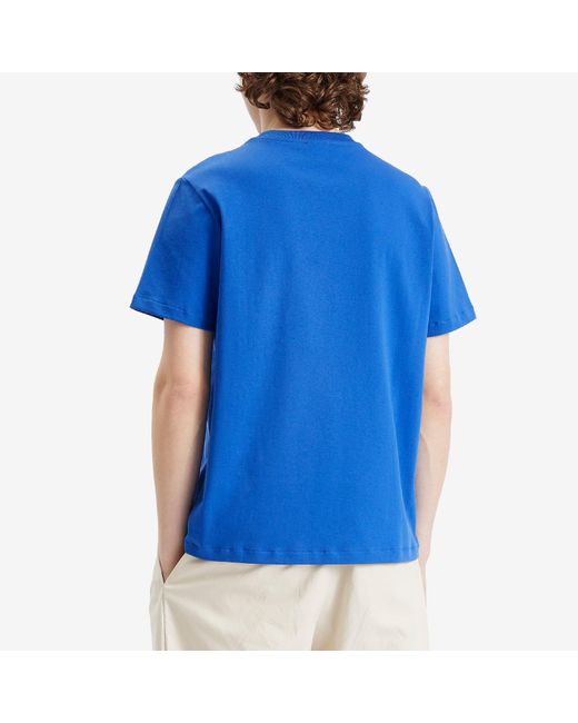 A.P.C. Blue Rue Madame Logo T-Shirt for men