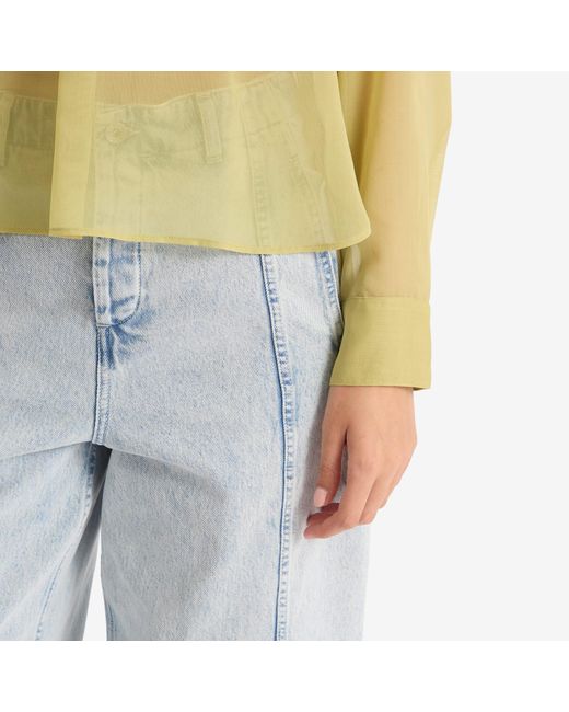 YMC Blue Displaced Seam Jeans