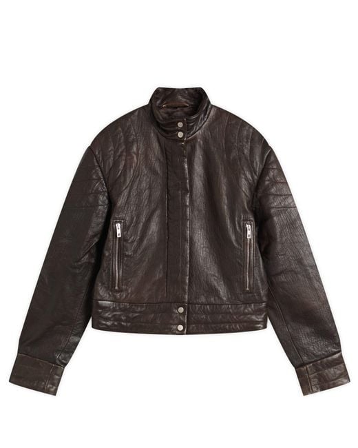 Represent Black Drive Leather Jacket