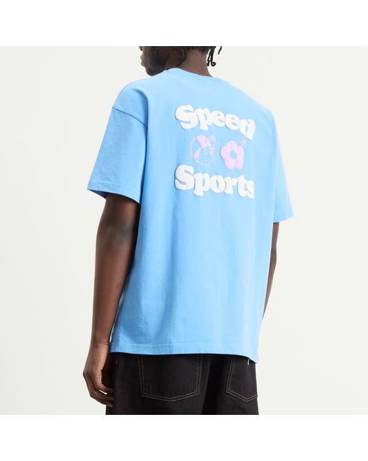 Pawa Speed Sports Blue Multi Monogram T-Shirt for men