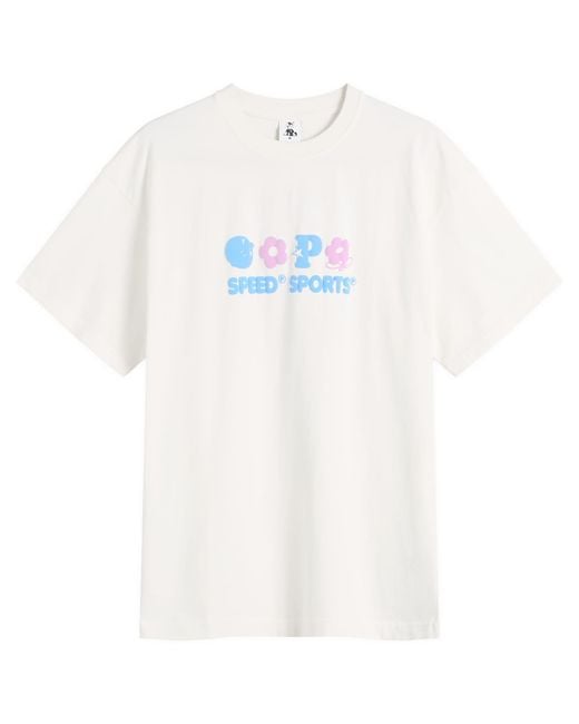 Pawa Speed Sports White Multi Monogram T-Shirt for men