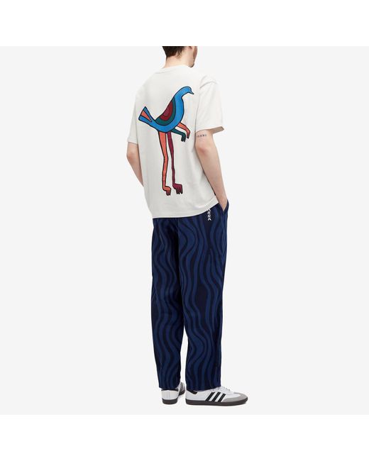 by Parra White Pigeon Legs T-Shirt for men