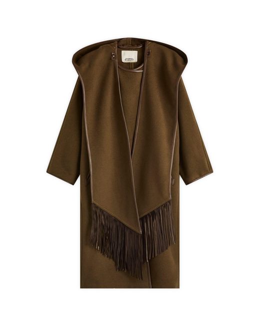 Isabel Marant Brown Wool Maxi Coat