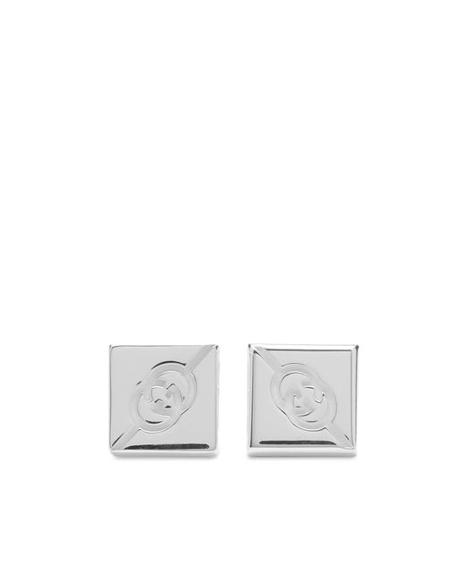 Gucci White Tag Earrings