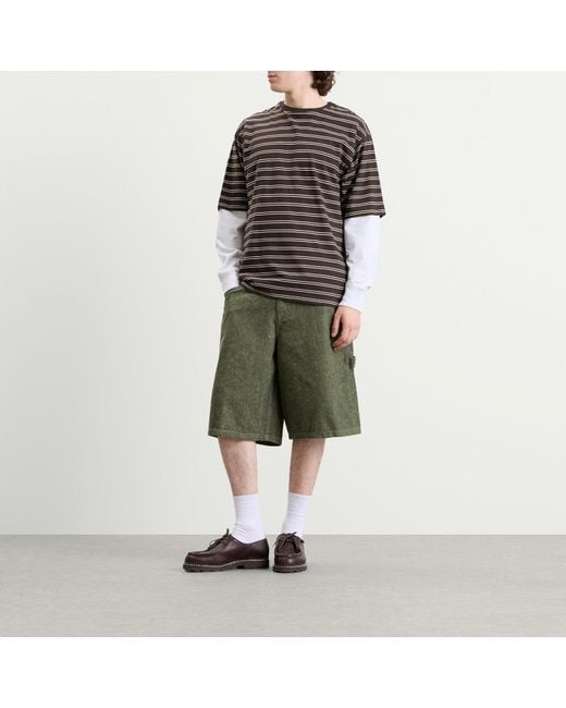 Dime Green Classic Denim Shorts for men