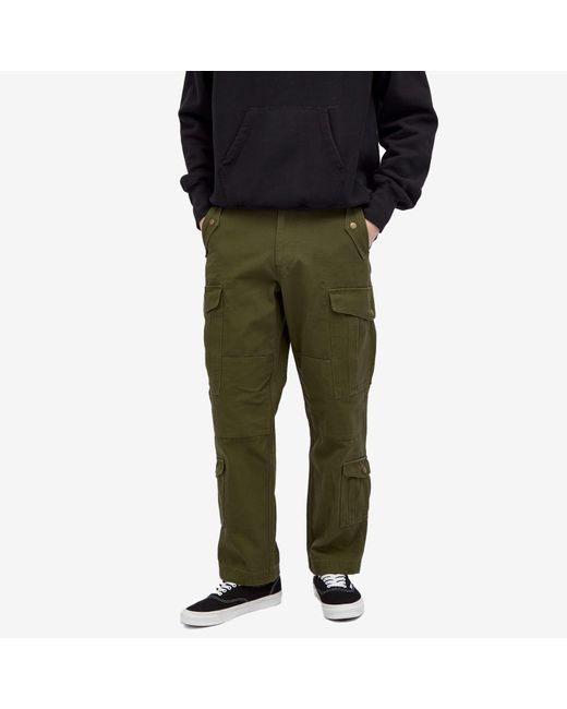 FRIZMWORKS Green Jungle Cloth Field Cargo Pants for men