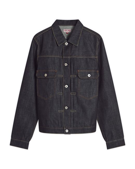 Dubbleware Blue Type Ii Denim Jacket for men