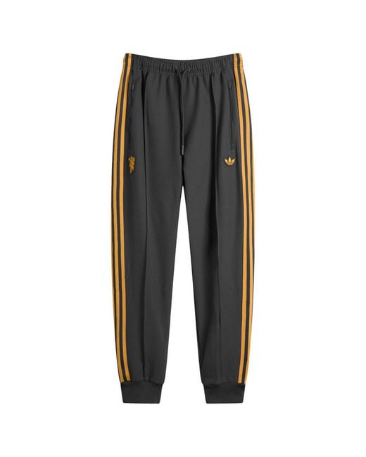 Adidas Gray Manchester United Icon Track Pant for men