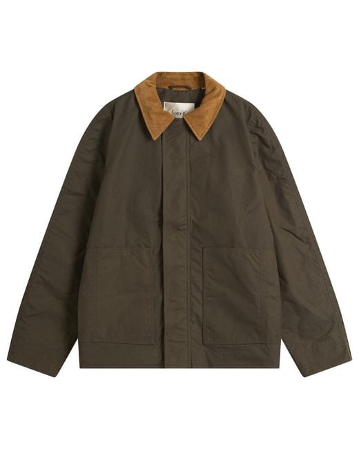 Forét Green Aspen Oilskin Jacket for men