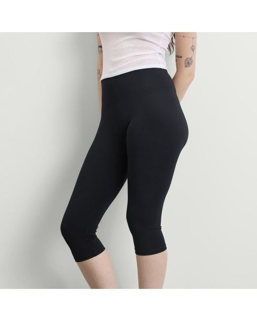 Skims Black Smooth Layers Capri