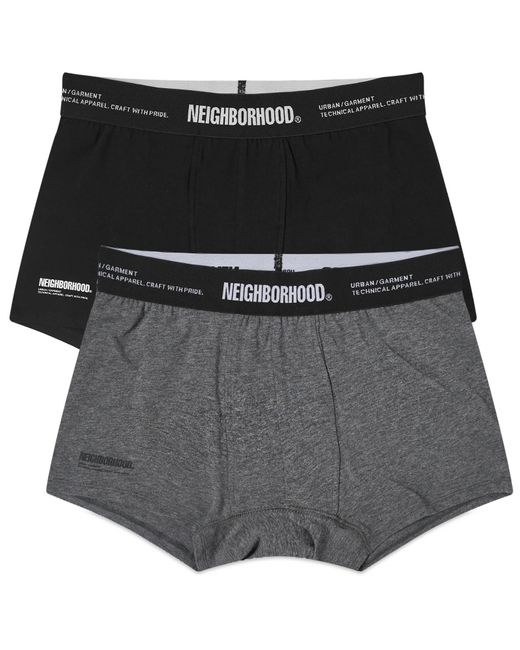 Neighborhood Black Classic 2-Pack Boxer Shorts for men