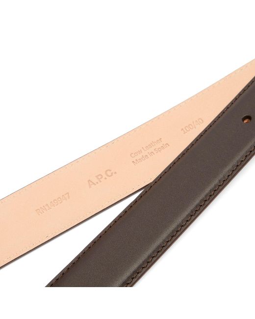 A.P.C. Brown Classic Paris Belt for men