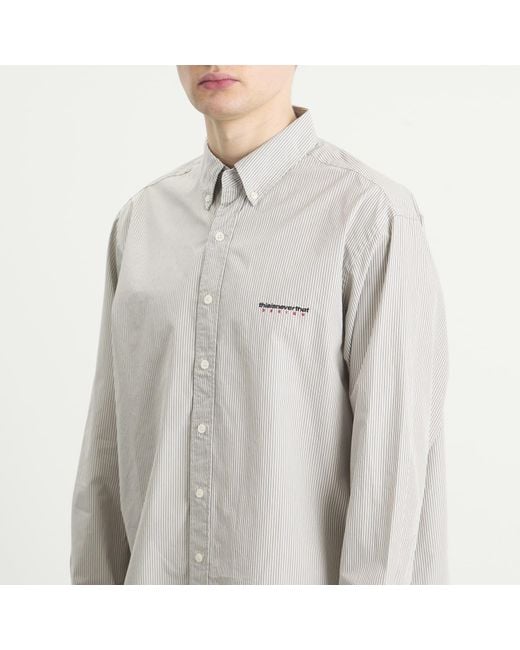 Thisisneverthat White Dsn Striped Shirt for men