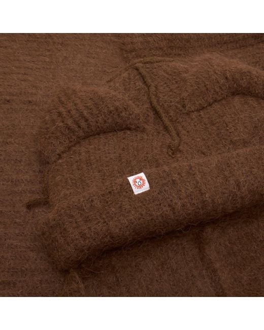 Charles Jeffrey Brown Alpaca Chunky Ears Scarf Beanie