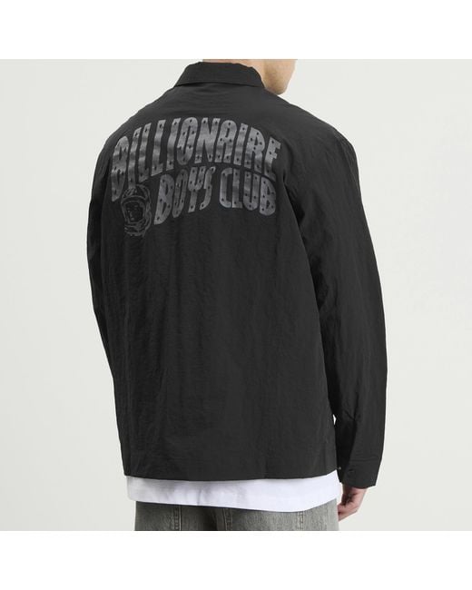 BBCICECREAM Black Arch Logo Nylon Overshirt for men