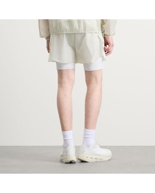 On Shoes White X Paf Zero 2-In-1 Shorts for men