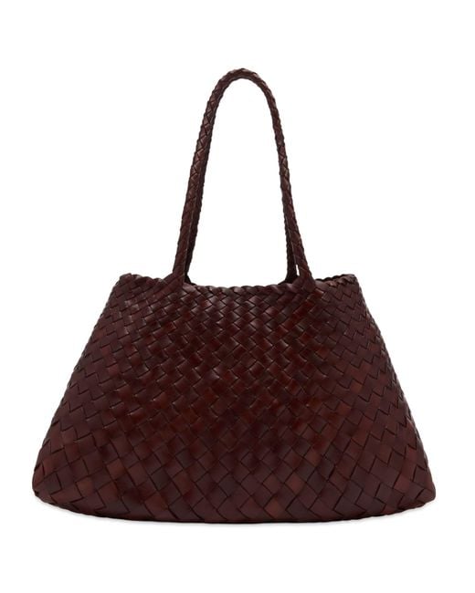 Dragon Diffusion Brown Santa Croce Large Bag