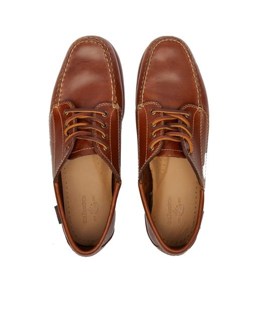 G.H.BASS Brown Camp Moc Jackman Pull Up for men