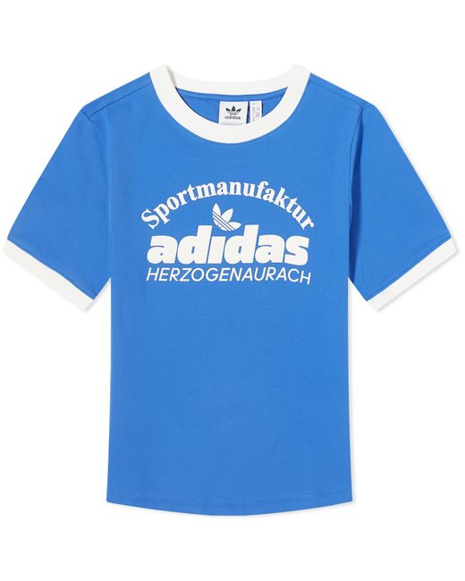 Adidas Blue Retro Graphics T-Shirt