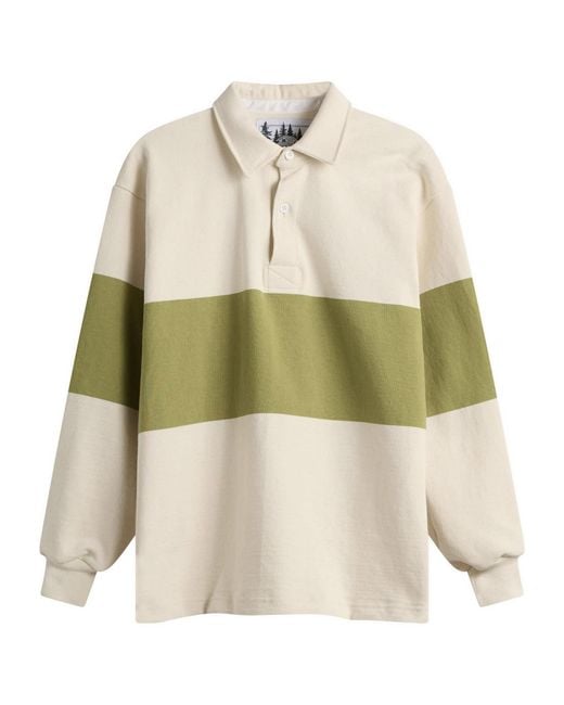 Cafe Mountain Green Block Stripe Sportsman Shirt for men